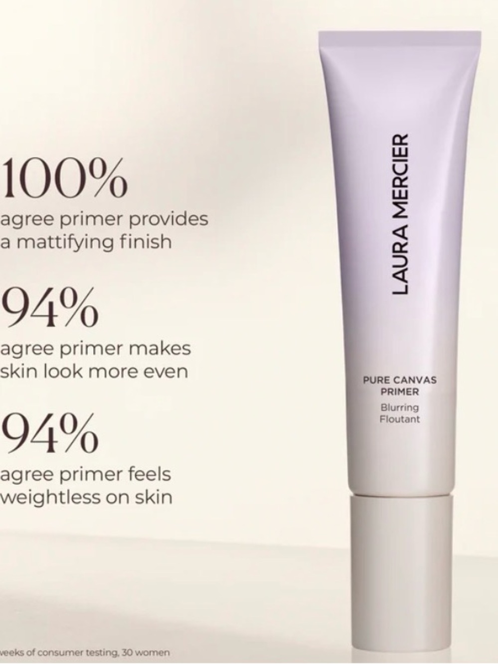 Laura Mercier Pure Canvas Primer - Blurring 1.7 FL OZ. - Picture 3 of 4